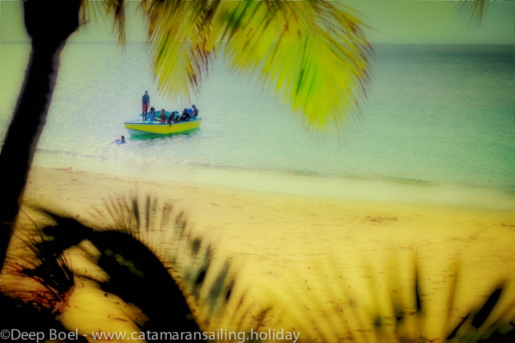 Stunning ocean view at the lower beach at Bequia.