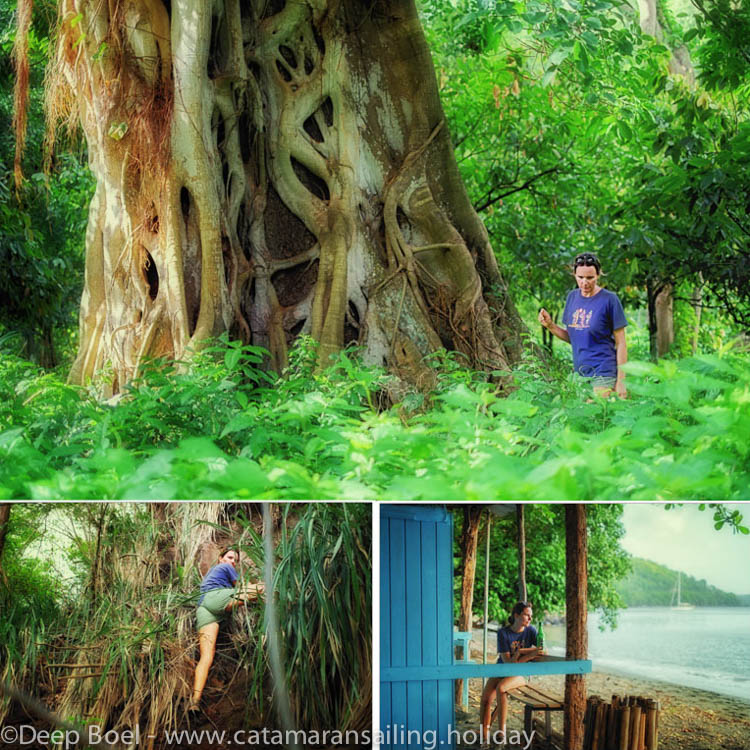 Hunting for treasures around Black bay outside the Caribbean sailing season