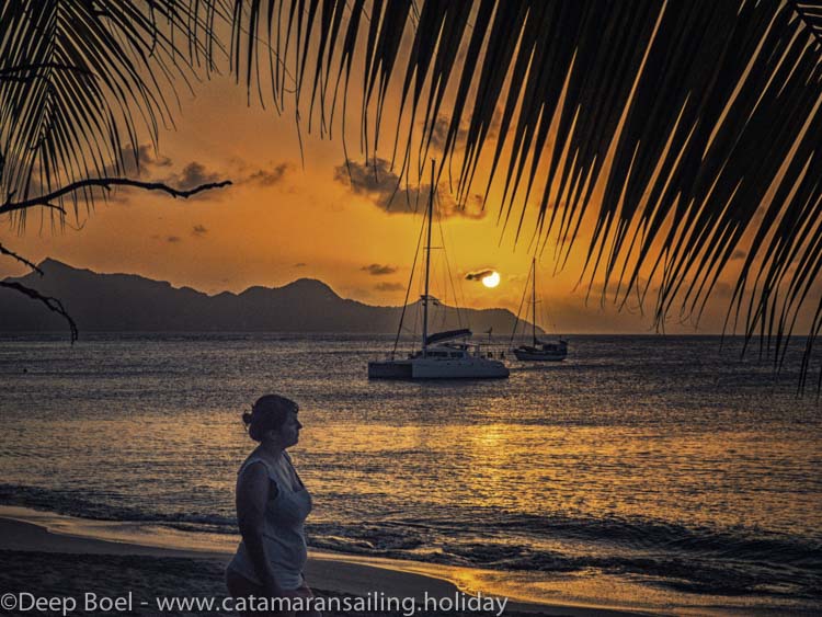 Sunset in the Caribbean picture made by our guest Kai Merten
